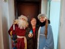 Жителей села Спорное посетили Дед Мороз и Снегурочка